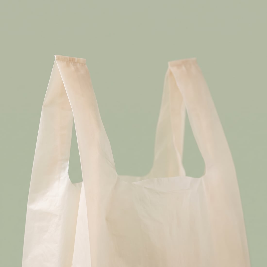 Vest on a kraft paper bag, close up